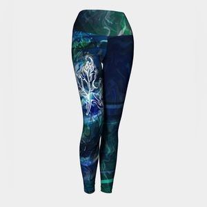 Kristina Benson Wearable Art Yoga Leggings “Canada Marble”